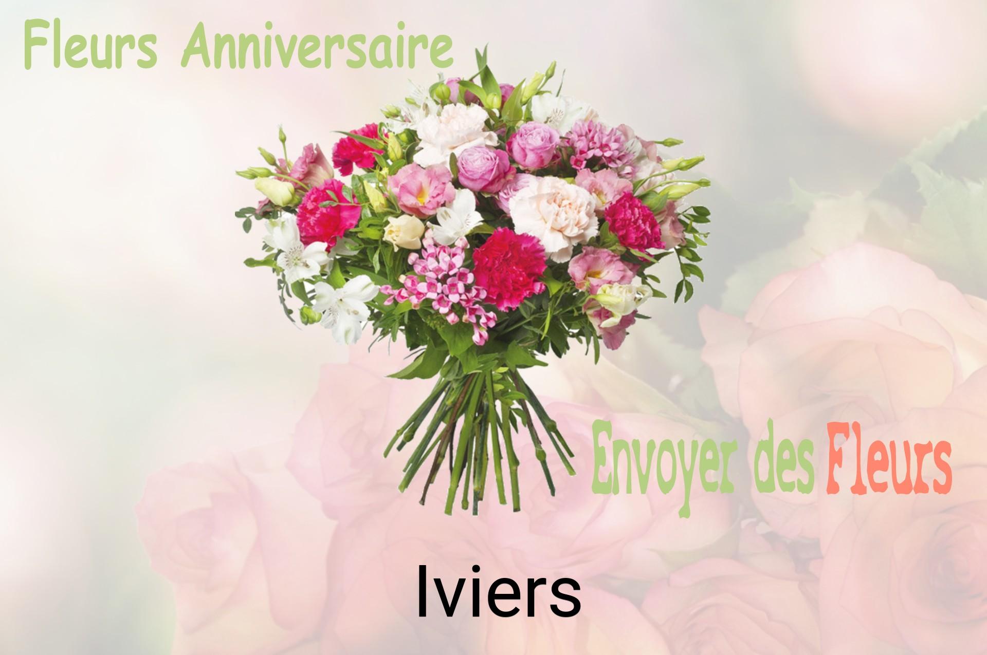 Bouquet de fleurs d’anniversaire livré à Iviers